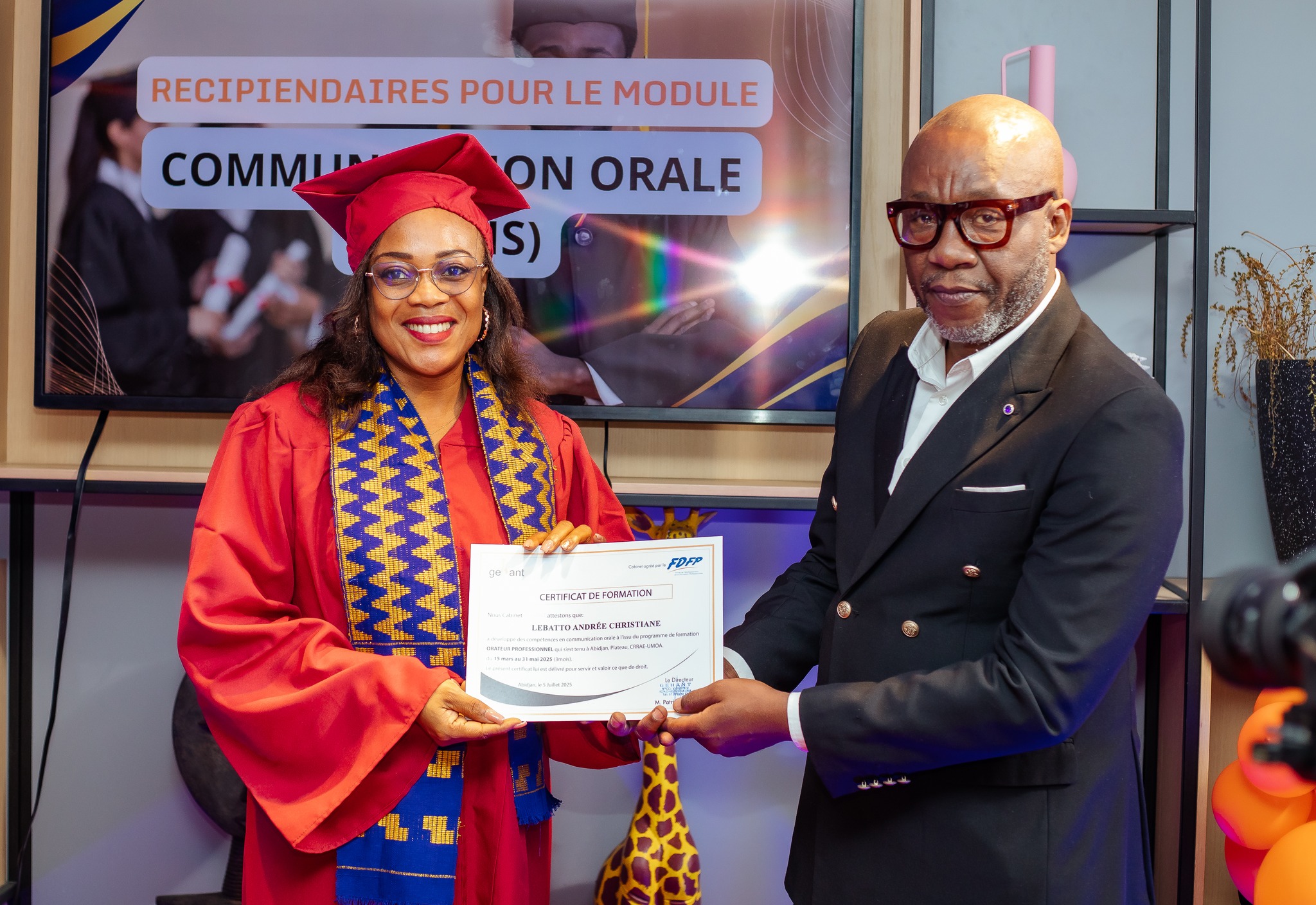Cérémonie de Certification Individuelle